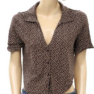 Urban outfitters cropped blouse